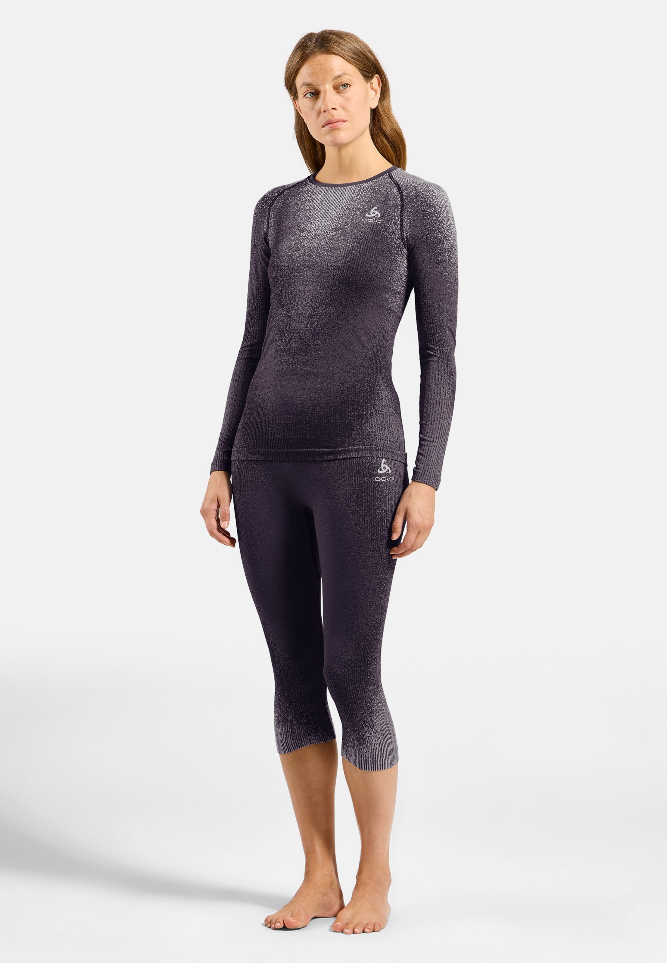 Blackcomb Base Layer 3/4 Tights in gray ridge