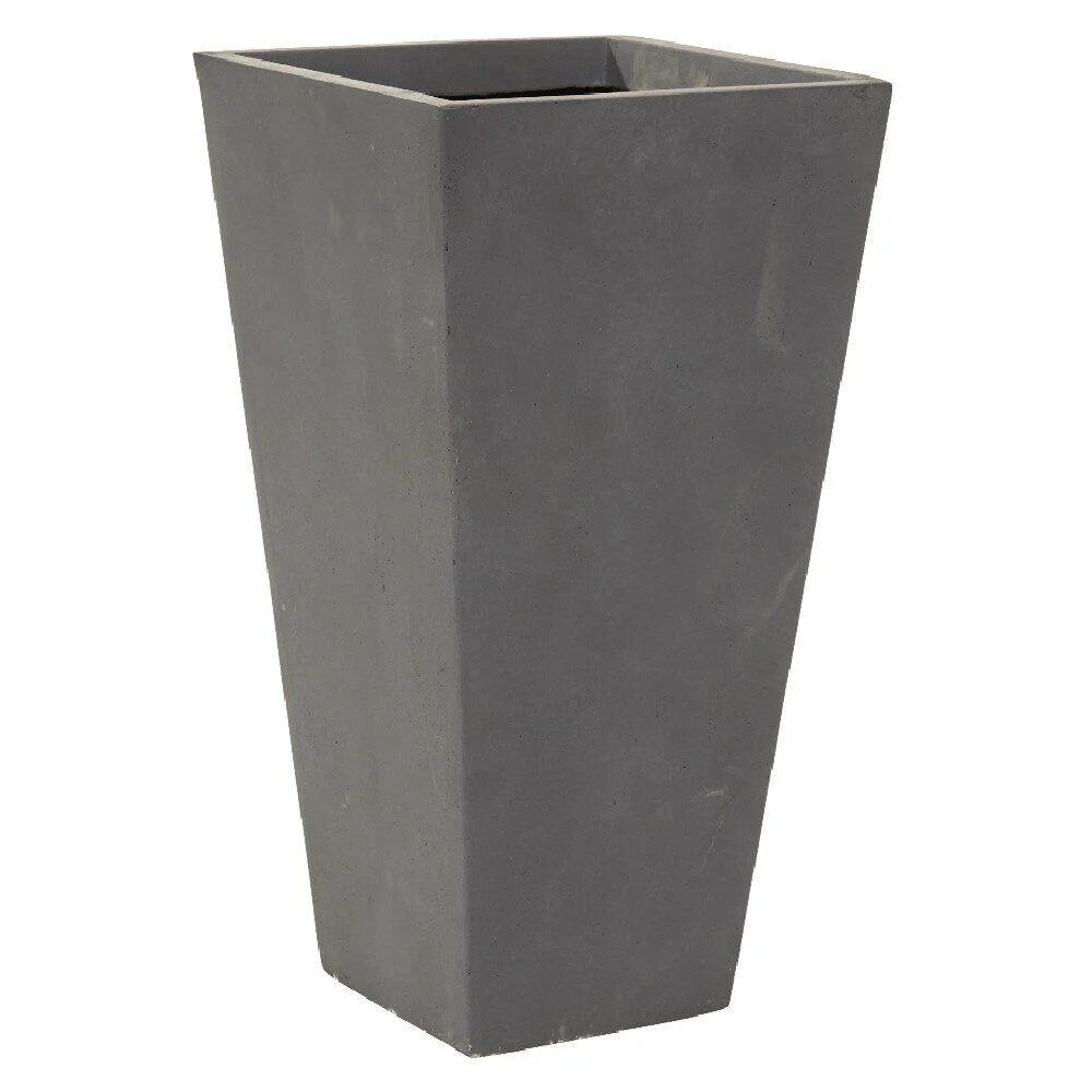 Cache pot fibre argile conique H46cm