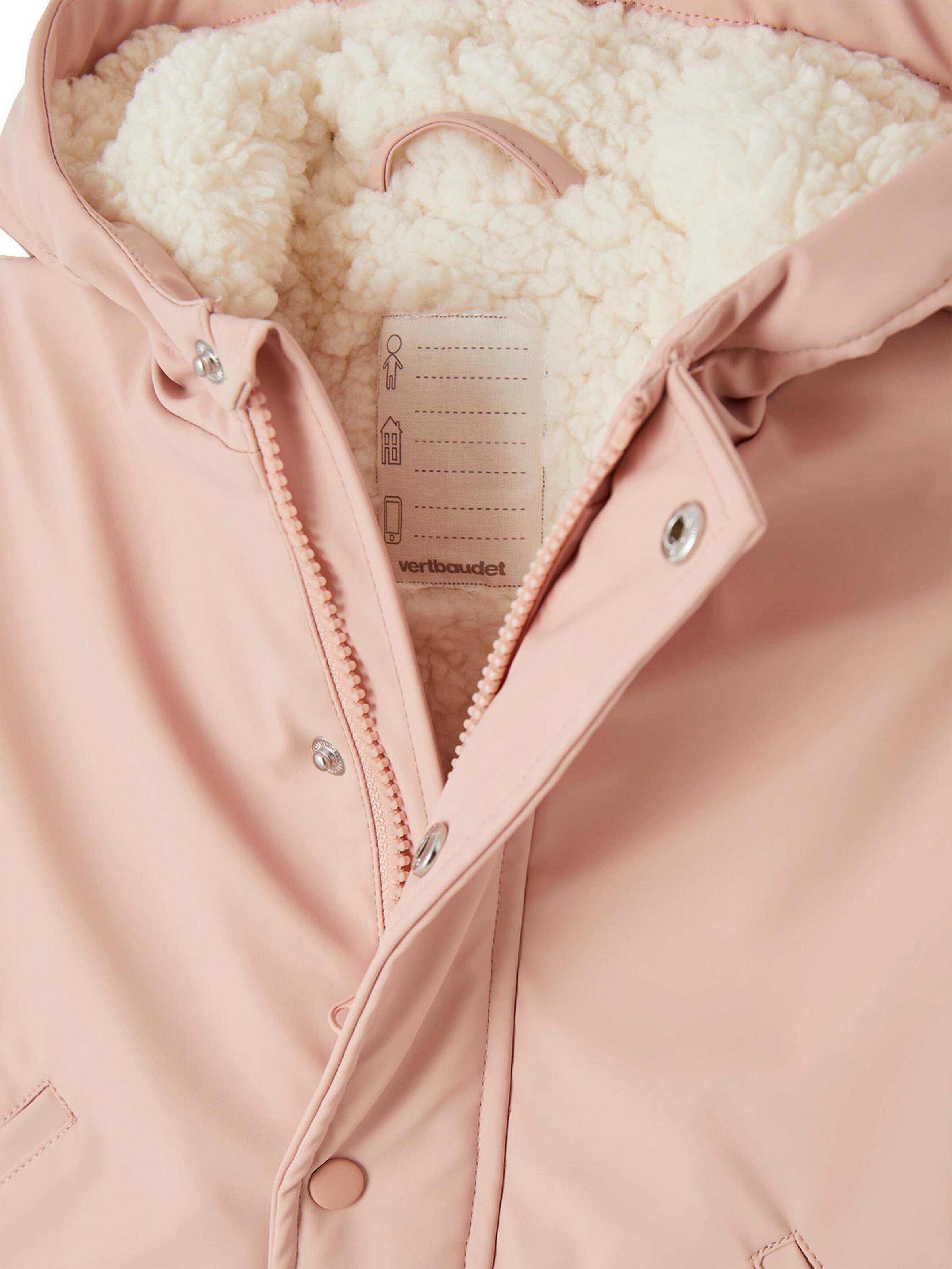 Vertbaudet Baby-Set: Regenjacke & Matschhose mit Recycling-Polyester pudrig rosa