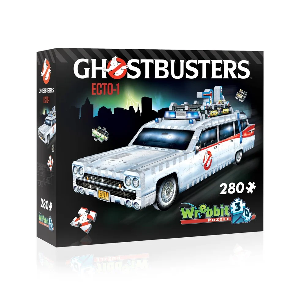 Wrebbit 3D Puslespil - Ghostbusters - Ecto-1