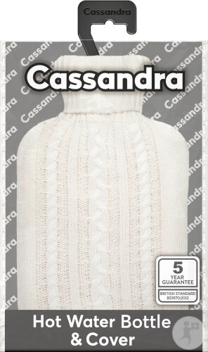 Cassandra Bouillotte Tricot Crème 1 Pièce