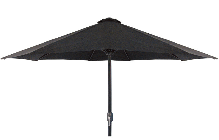 Markedsparasol San Marino Ø300 cm sort m/krank - Sunlife