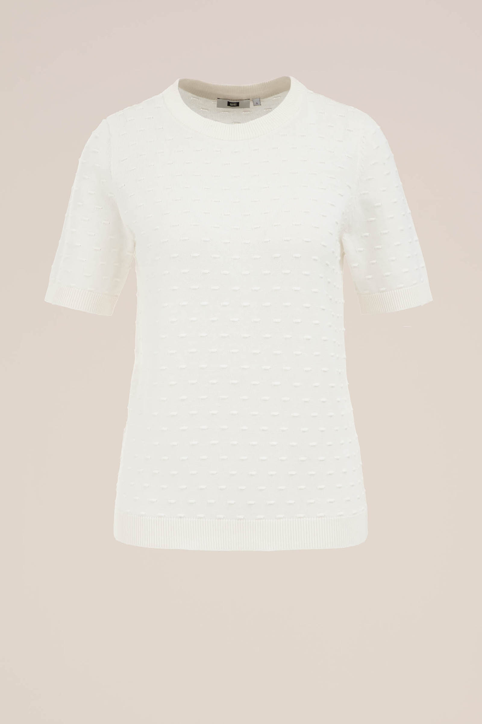 trui met structuur WE Fashion Gebroken wit