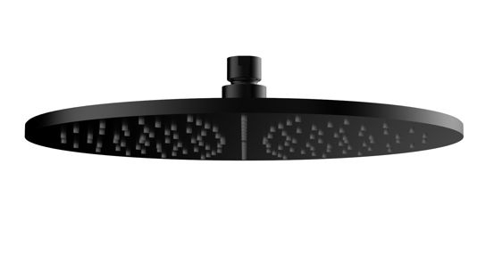 Mueller Round zwarte regendouche 30cm