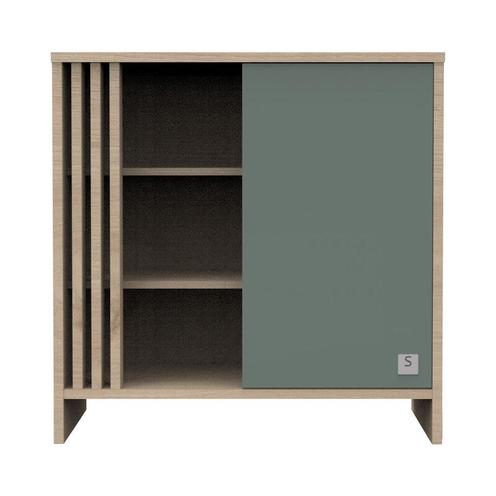 Commode 1 Porte 3 Niches TOKYO Sauge - SAUTHON