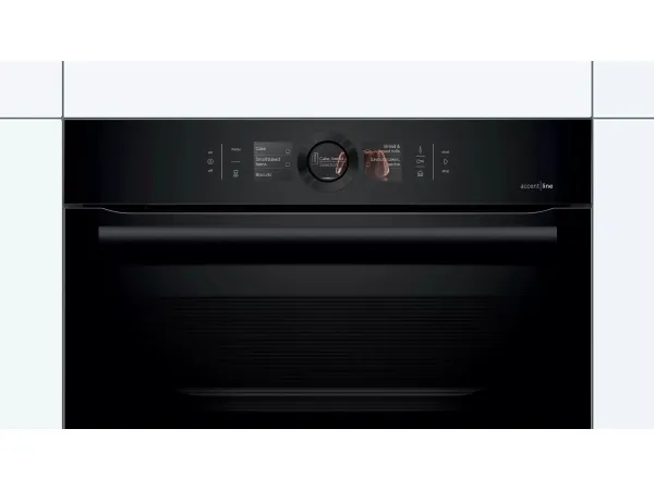 Bosch Serie | 8 accent | line CSG856RC7 - Ovn - med dampfunktion - til indbygning - Wi-Fi - niche - bredde: 56 cm - dybde: 55 cm - højde: 45 cm - med selv-rengøring - Klasse A  - carbon-sort