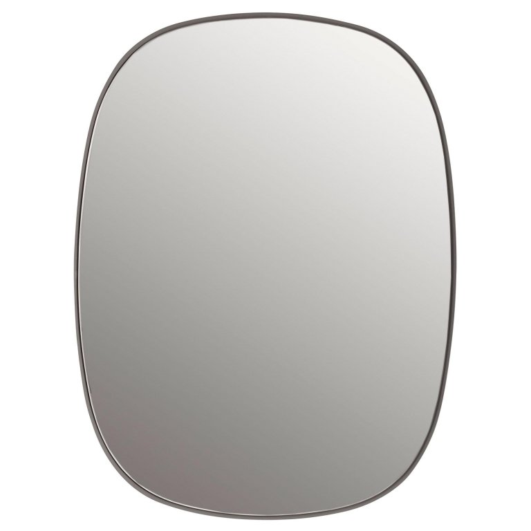 Muuto Framed spiegel small grijs/normaal glas