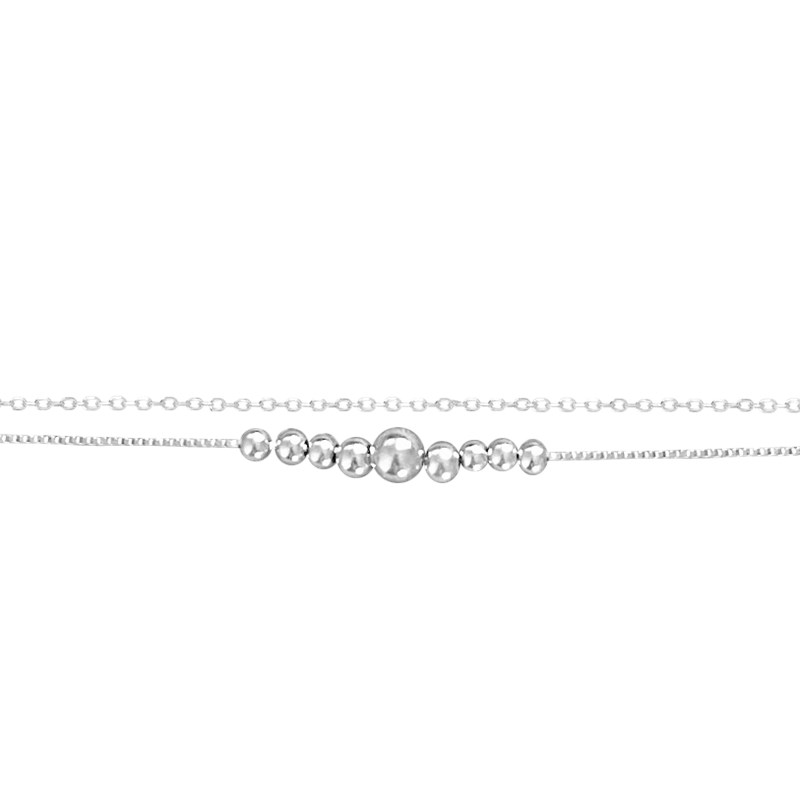 Bracelet en argent 925 rhodié