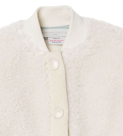 Stella McCartney Kids Fleecejakke - Hvid