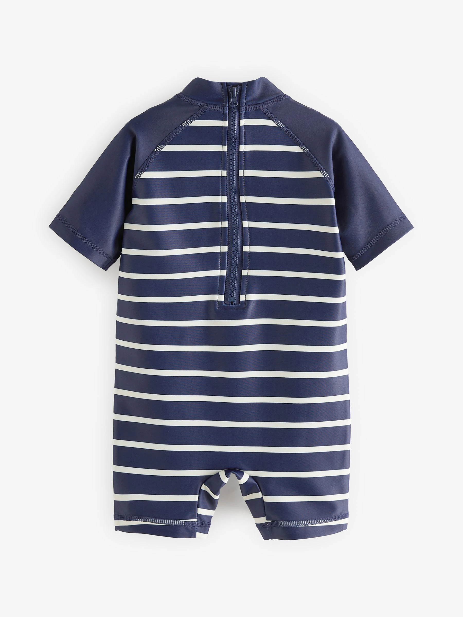 Marineblauw gestreept - Zonbeschermend onesie (3 mnd-7 jr)