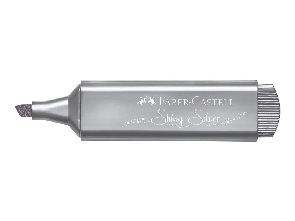 Faber-Castell TEXTLINER 46 Metallic - Highlighter - skinnende sølv - vandbaseret blæk - 1-2-5 mm