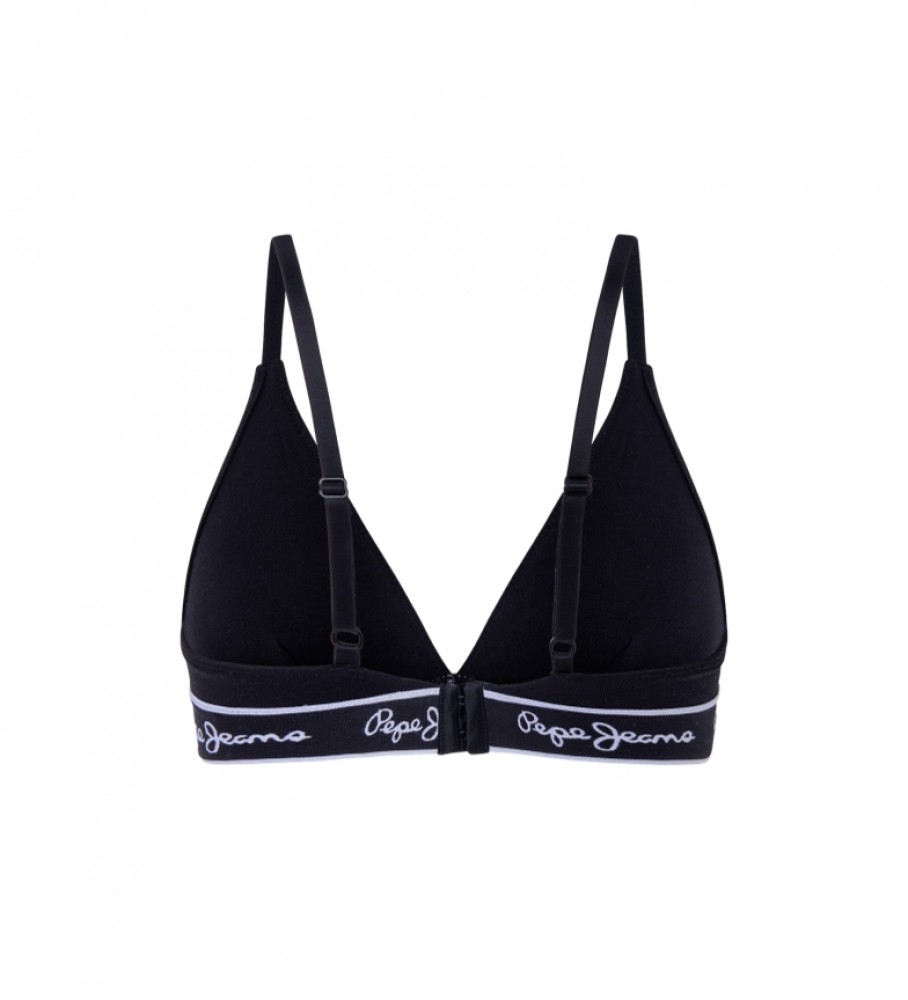 Sutiã Pepe Jeans de algodão elástico, preto