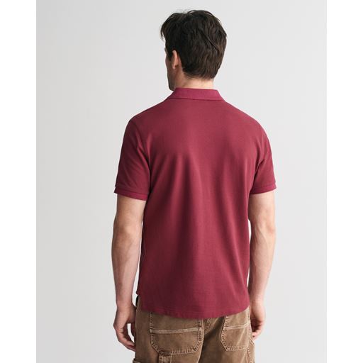 GANT Shield Piqué Polo T-shirt, Wine Red, 5XL