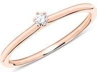 14k rosegouden verlovingsring met Diamant 0.05 ct.