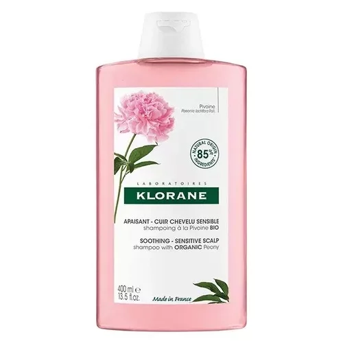 Pivoine - Shampoing à la Pivoine BIO - Apaisant - Cuir chevelu sensible - Klorane - 400ml