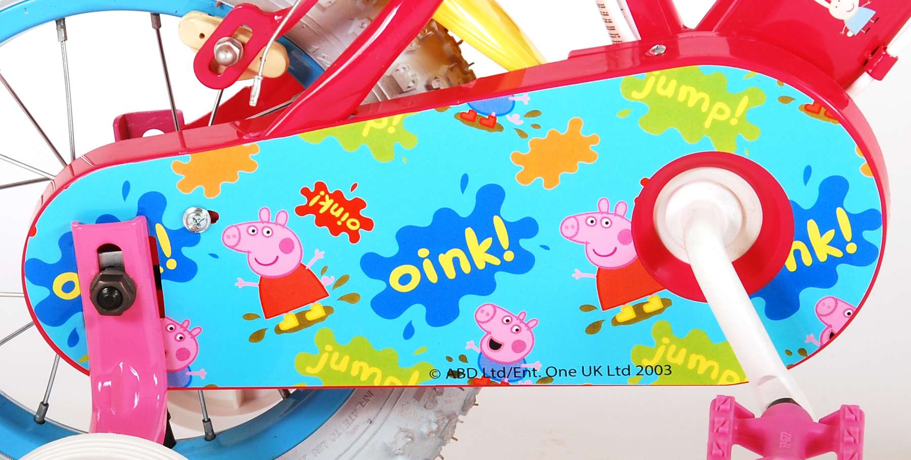 TPFSports Peppa Pig Kinderfahrrad - Mädchen - 12 Zoll - 2 Handbremsen - Pink