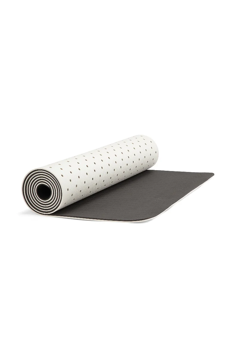 Moshi Moshi Mind  Dotted signature yogamåttet - Ecru/black