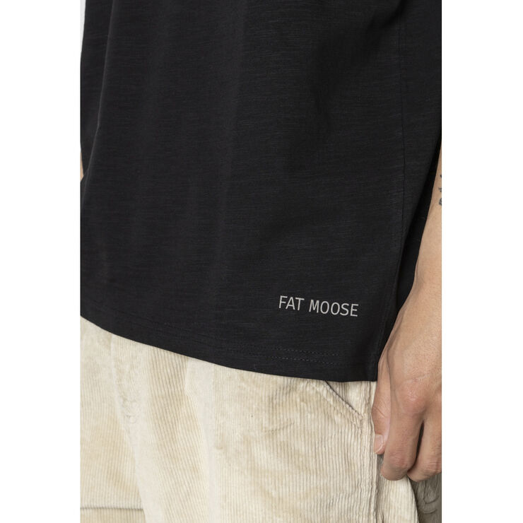 Fat Moose Boot organic T-shirt Black