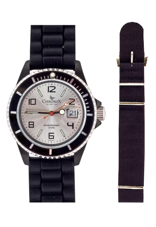 Chronix Sport Style Silikon Herrenuhr CHR-BI757K