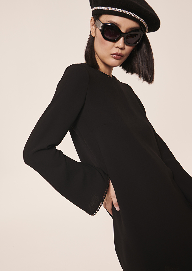 Robe Rajanoire en crêpe