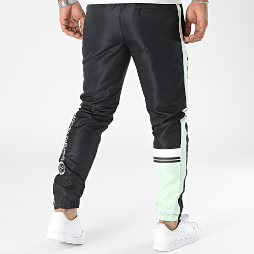 Pantalon Jogging Den 39917 Noir Vert Clair