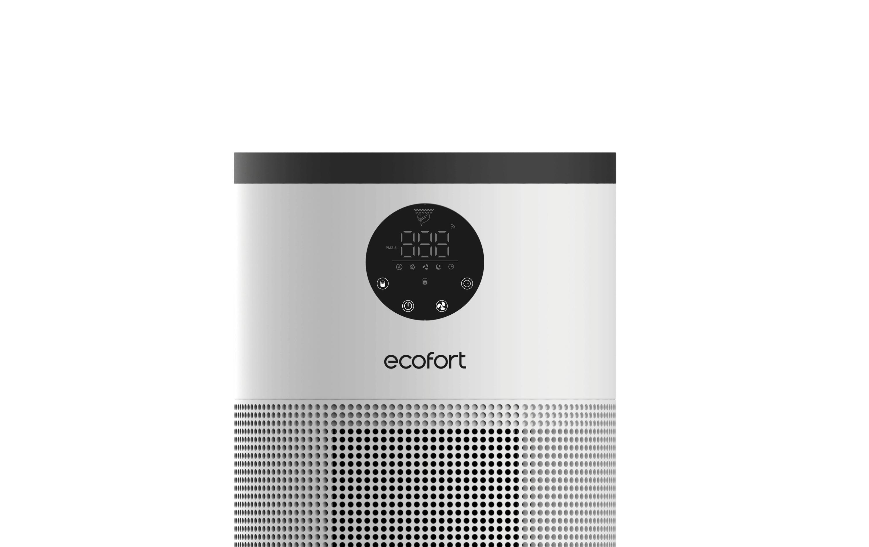 Luftreiniger ecoQ CleanAir 300+ 50 m²<br>Luftreiniger für das Schlafzimmer: leise, filtert Allergene, ozonfrei