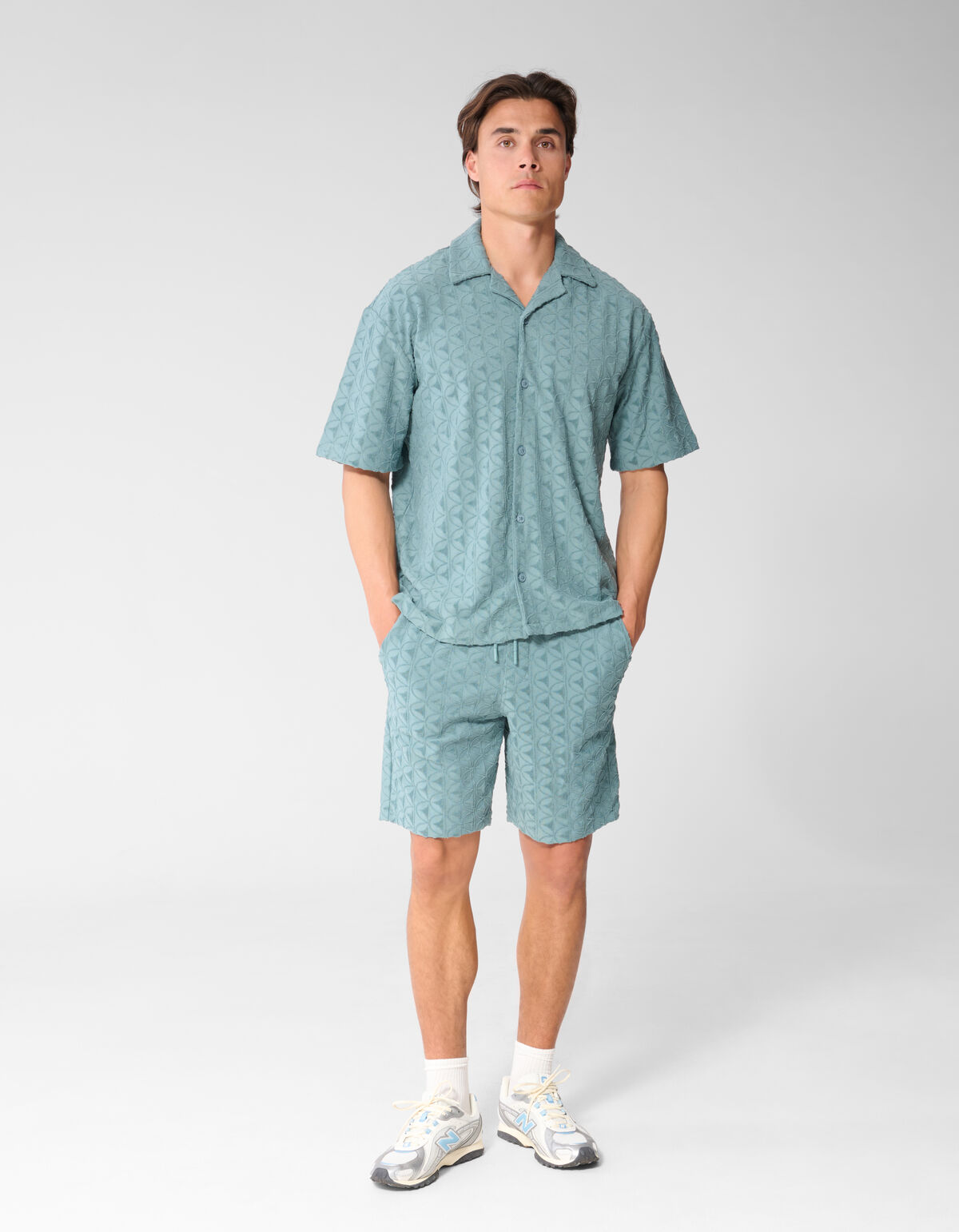 Logo Towelling Short Turquoise