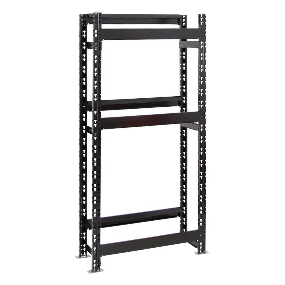 PROREGAL Drankkrattenrek, model Tegernsee, HxBxD 160 x 80 x 30 cm, 6 kratten, zwart