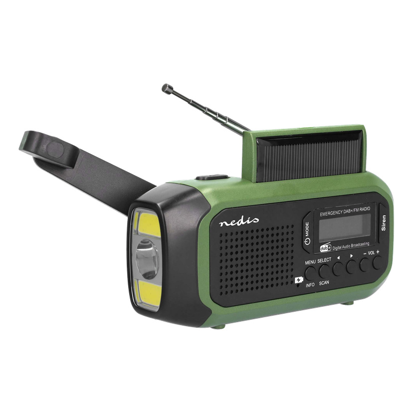 Sveivradio med DAB+/FM og solcellepanel 2500 mAh