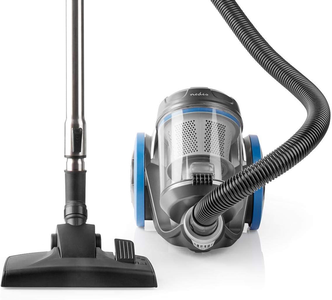 NEDIS Staubsauger ohne Beutel - Beutellos - 700 W - Staubkapazität: 3.5 l - Kombi-Bürste/Parkettbürste - Aktionsradius: 8 m - HEPA Luftfilter - Anthrazit/Blau