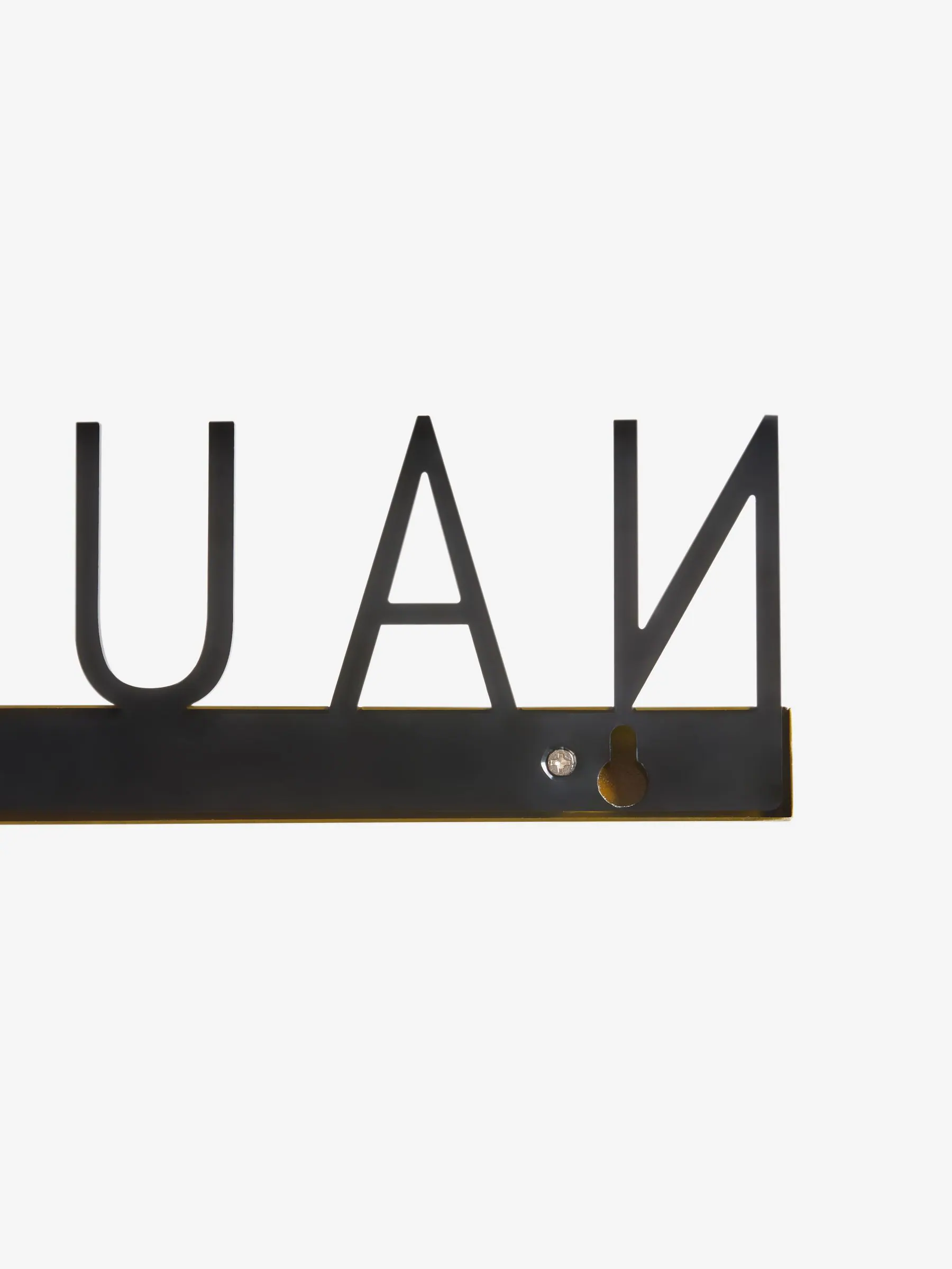 Naughty Corner Metal Folding Wall Sign