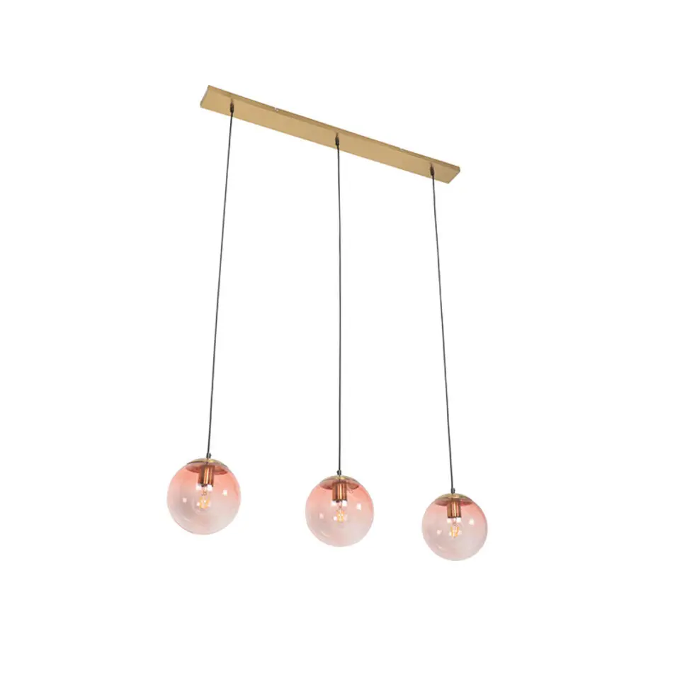 Qazqa hanglampen pallon roze e27