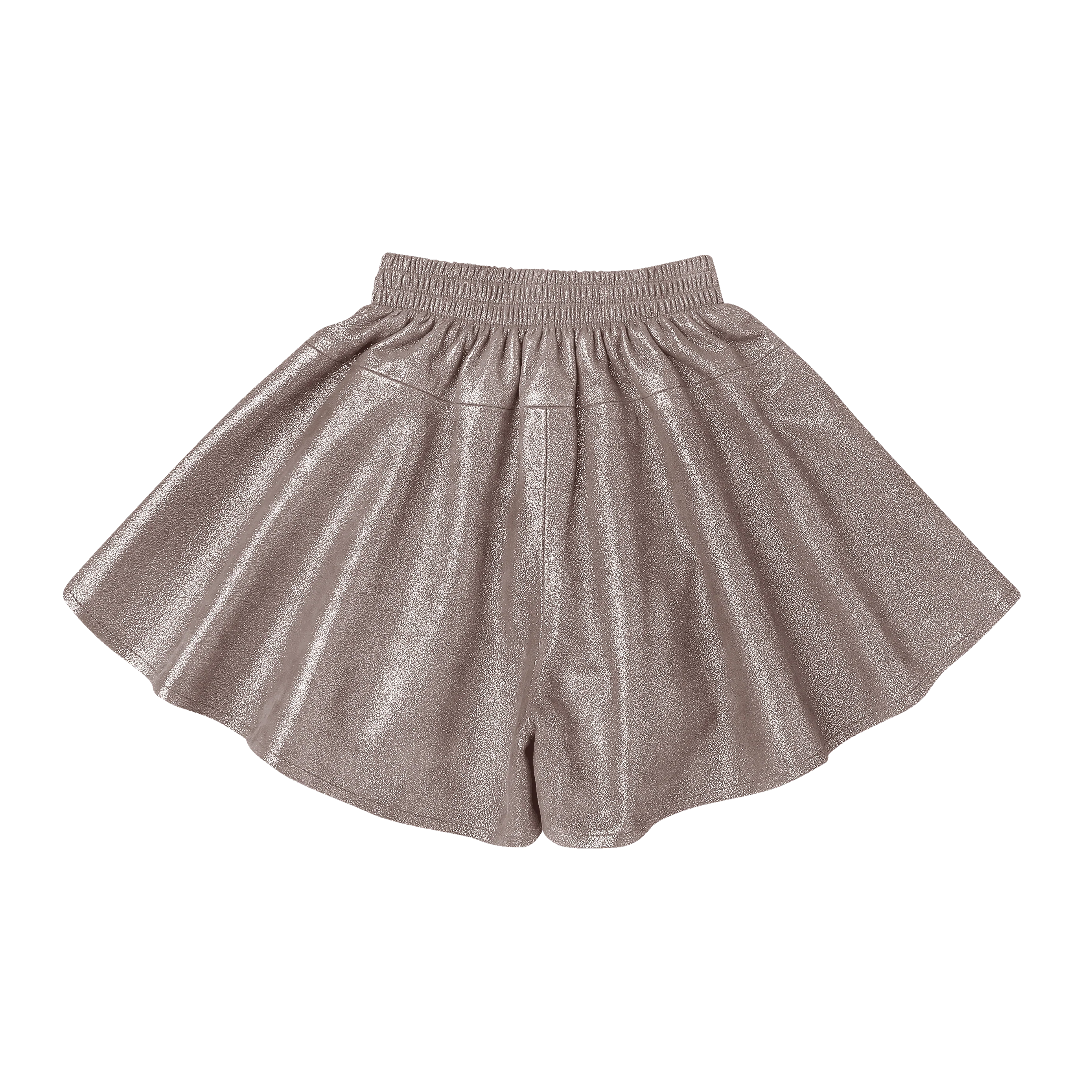 Giese Leather Shorts | Iron Grey Metallic