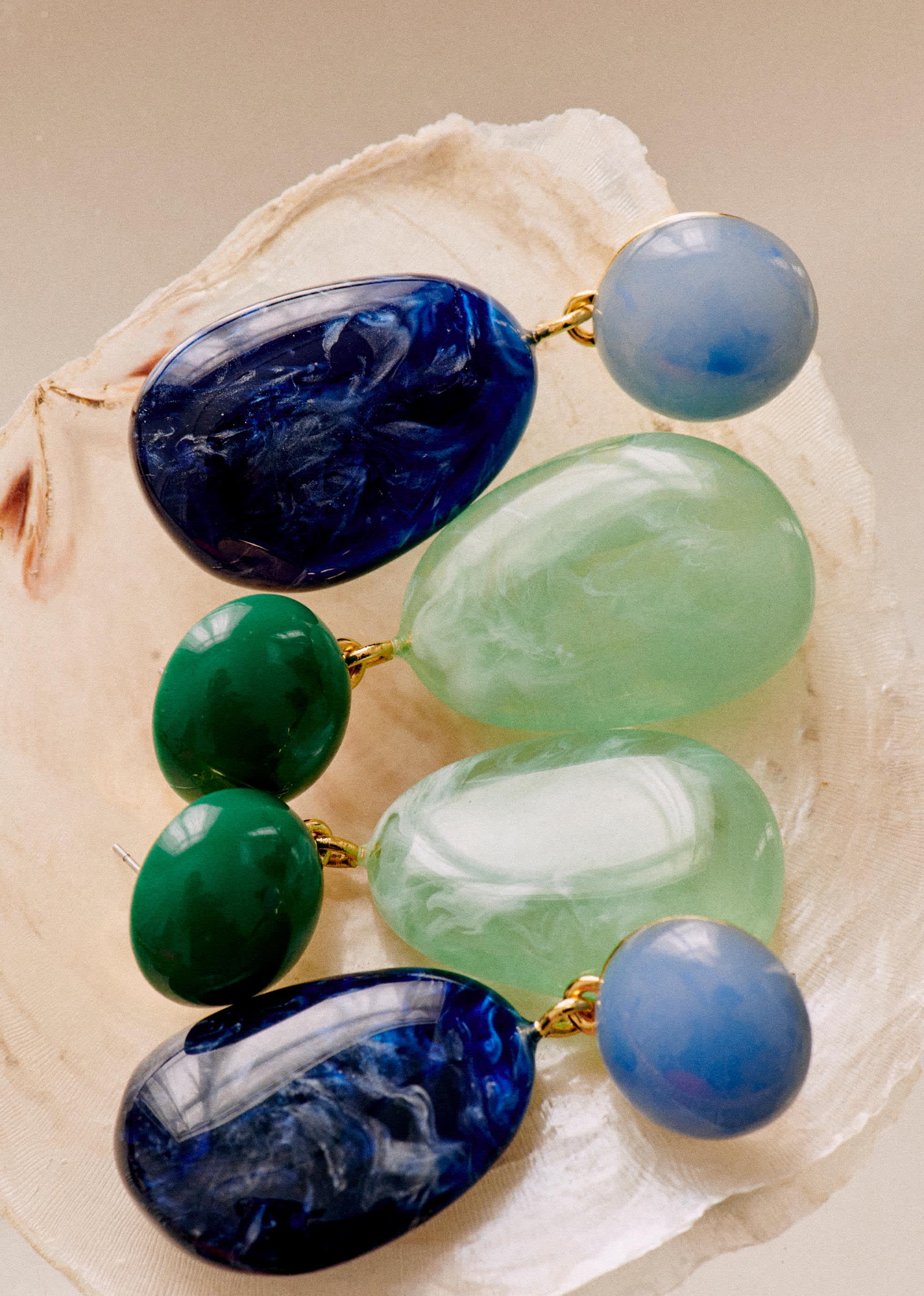 Boucles d'oreilles Lila - Vert givre - E-SHOP/BIJOUX Boucles d'Oreilles 5905795