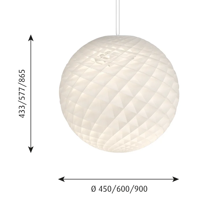 Louis Poulsen - Patera Pendelleuchte Ø 30 cm, weiss