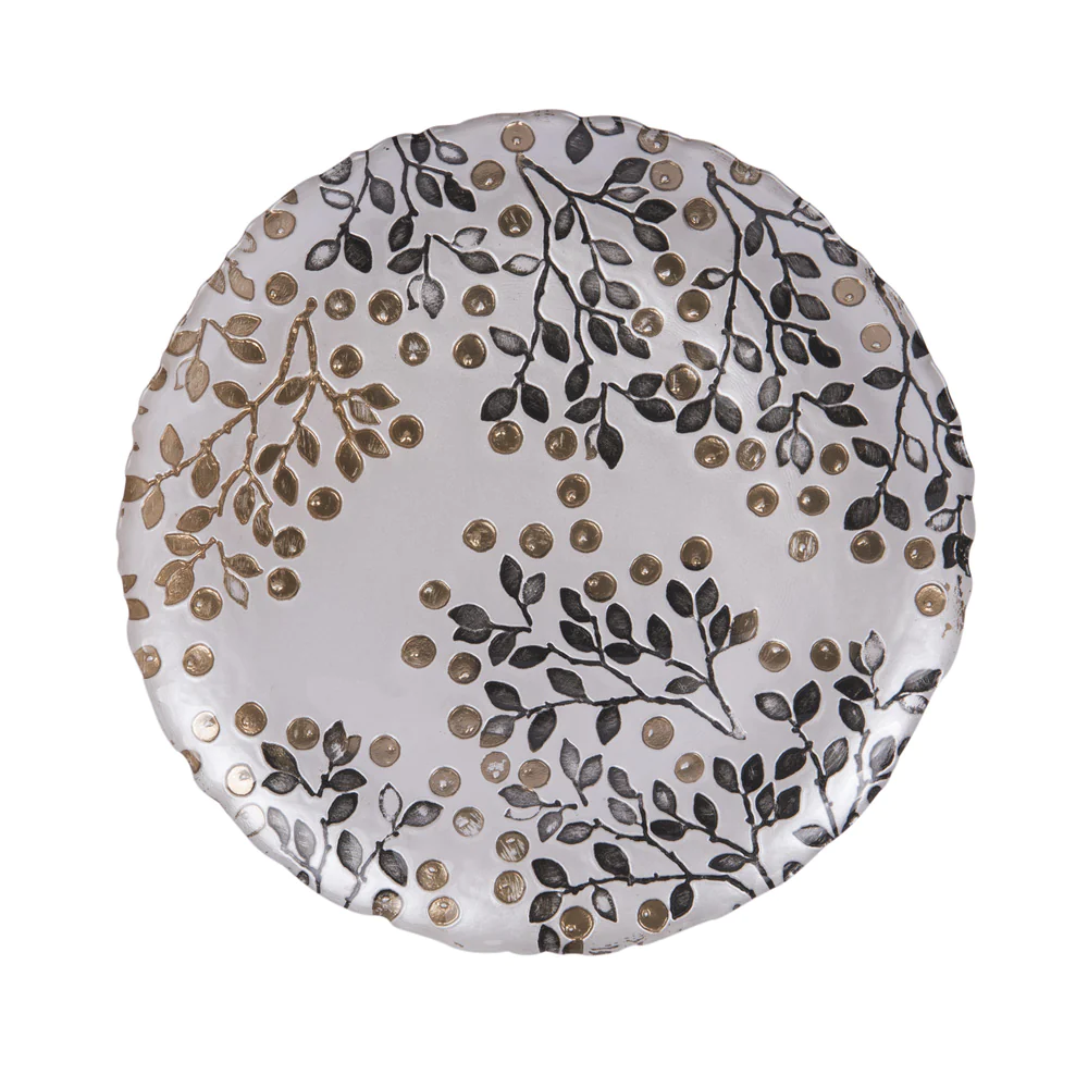 Assiette plate Berry 28 cm or (lot de 6) Table passion
