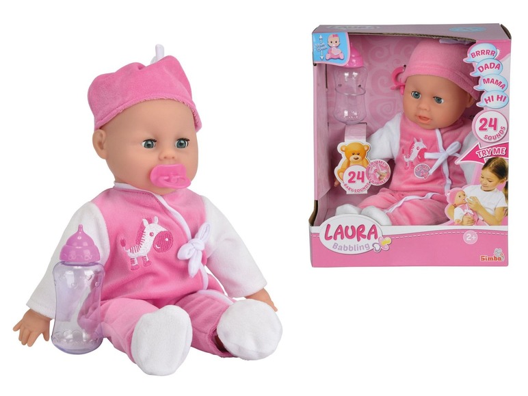 Pratende Laura pop met zacht lichaam