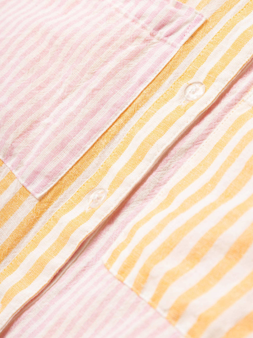 NAME IT gestreepte blouse NKFHISTRIPE roze/geel