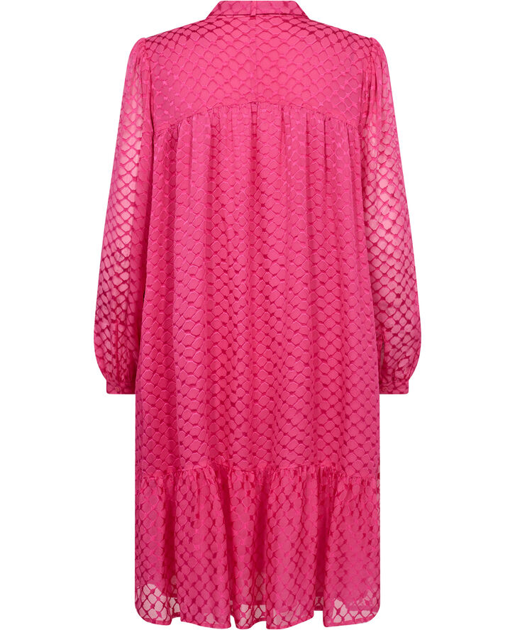 Lala Berlin Dress Day Polka dot dragonfruit