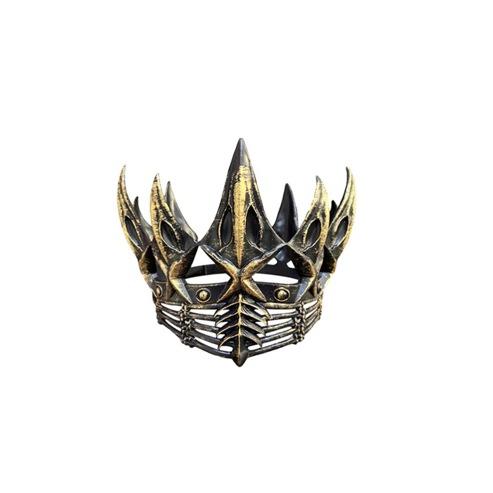 Schaumstoff Krone Fasnacht Krähen König Kostüm Zubehör Motto Party Accessoire Halloween Foto Requisite - Gold