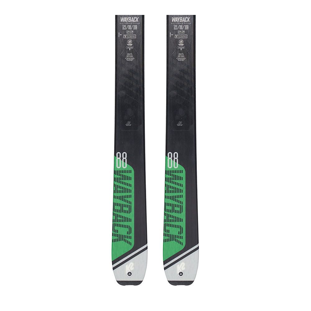 K2 WAYBACK 88 - Skis randonné Homme green/black