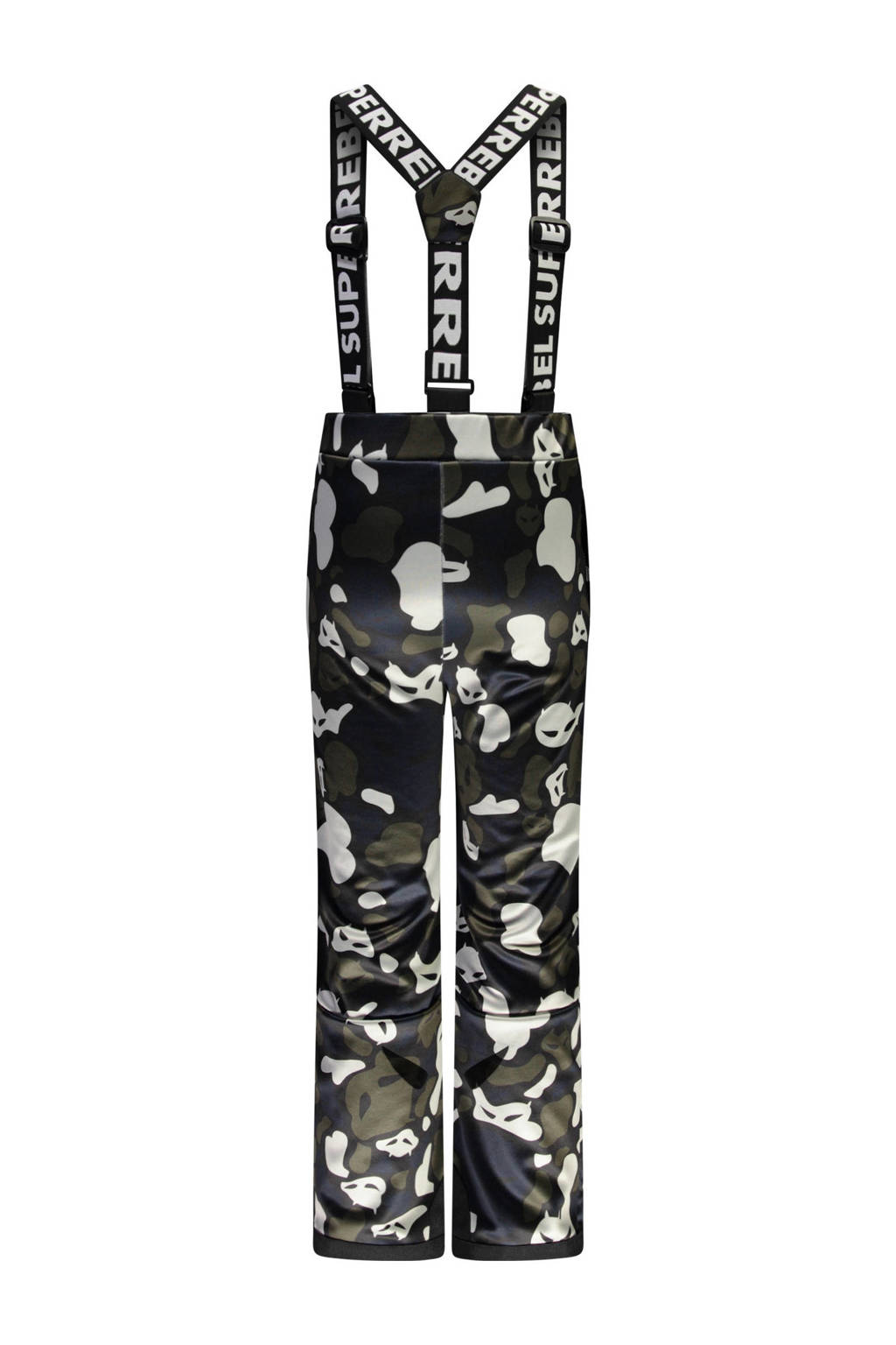 SuperRebel skibroek Speed zwart/blauw/donkergroen