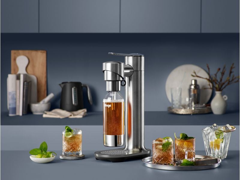 Sage Wassersprudler the InFizz Fusion Brushed Stainless Ste Karbonisator