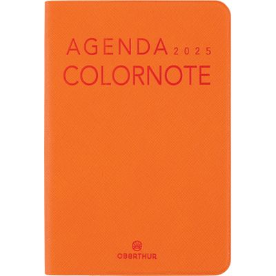 Agenda Colornote - 1 semaine sur 2 pages - 10 x 15 cm - orange - Oberthur