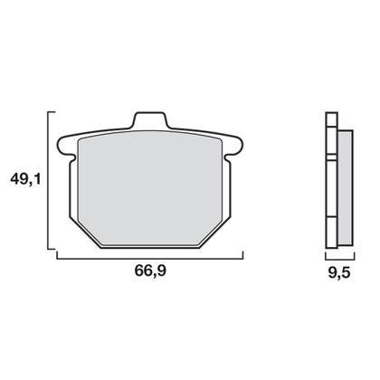 Plaquettes de freins Brembo Organique avant/arrière (selon modèle)