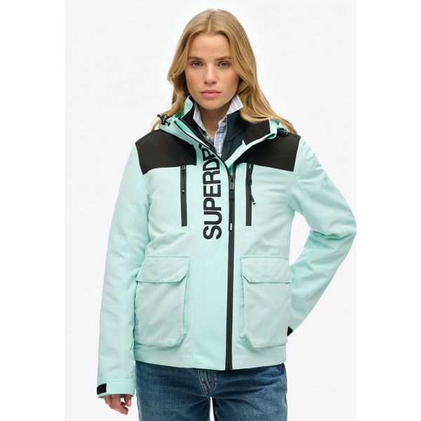 Superdry para Mulher Blusão de Cor Azul Ultimate S