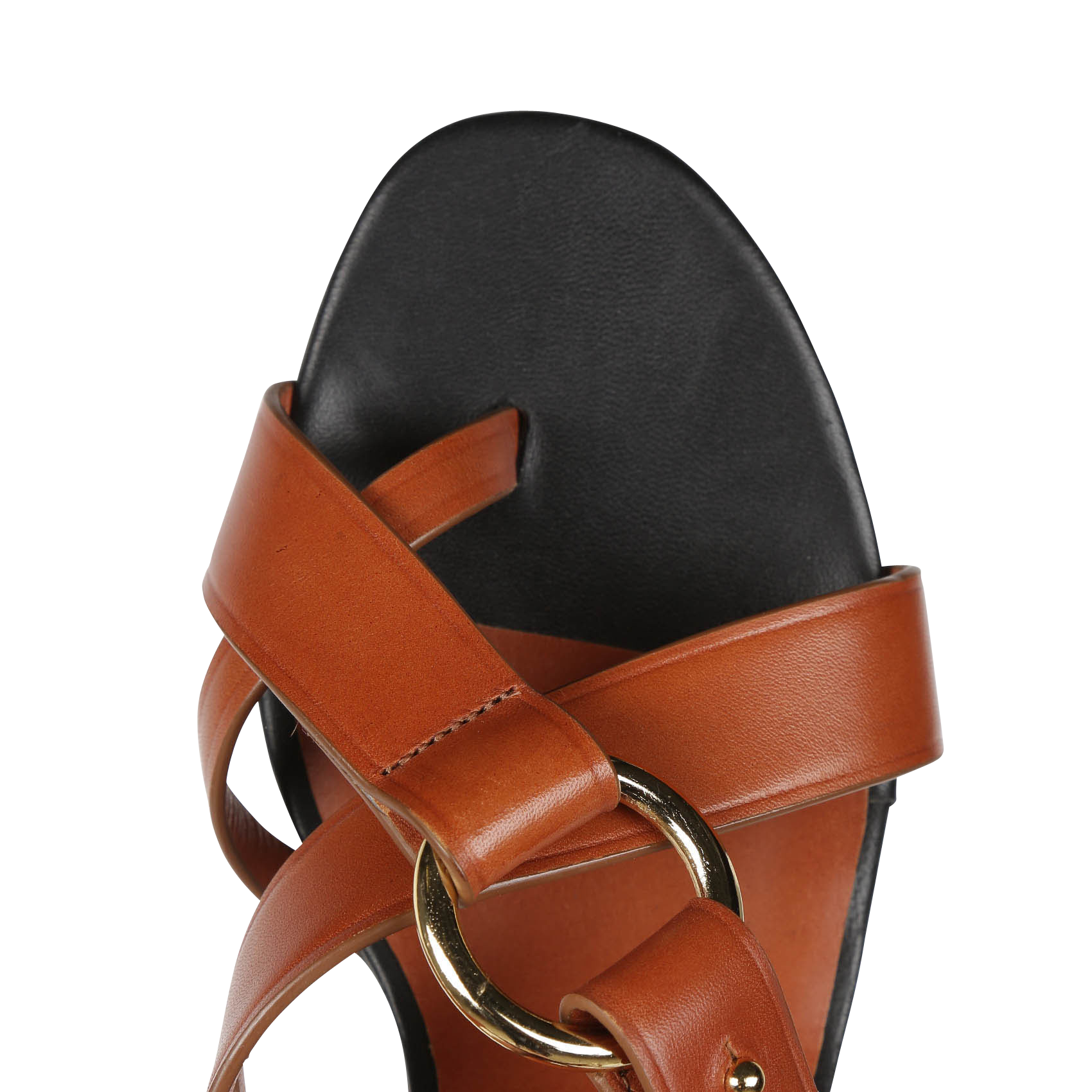 FLORENTINE - Sandales hautes en cuir | Marron
