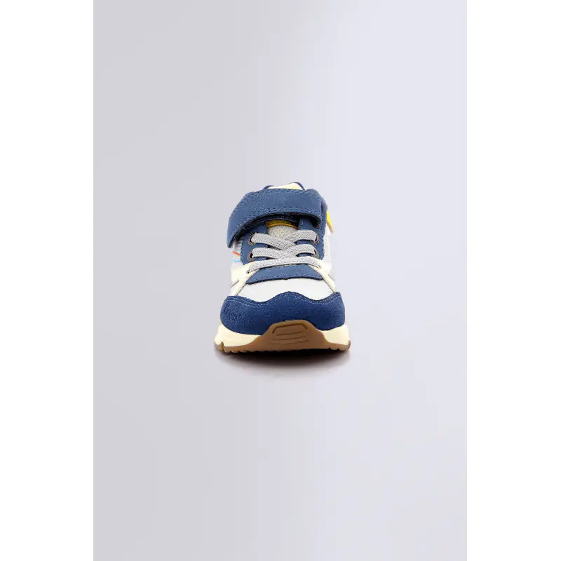 Runrun Bleu jaune BASKETS BASSES Textile Garçon