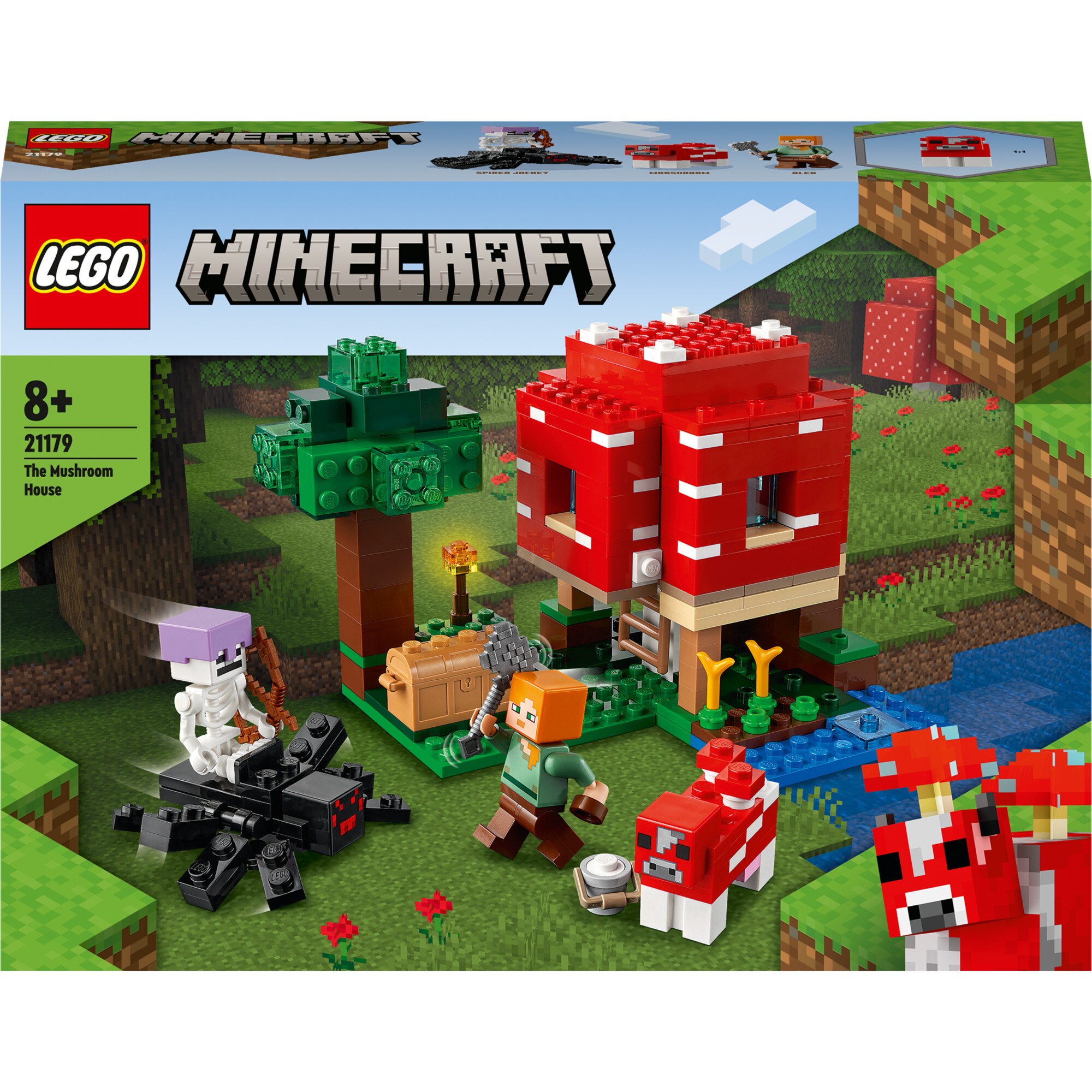 LEGO Konstruktionsspielzeug Minecraft Das Pilzhaus