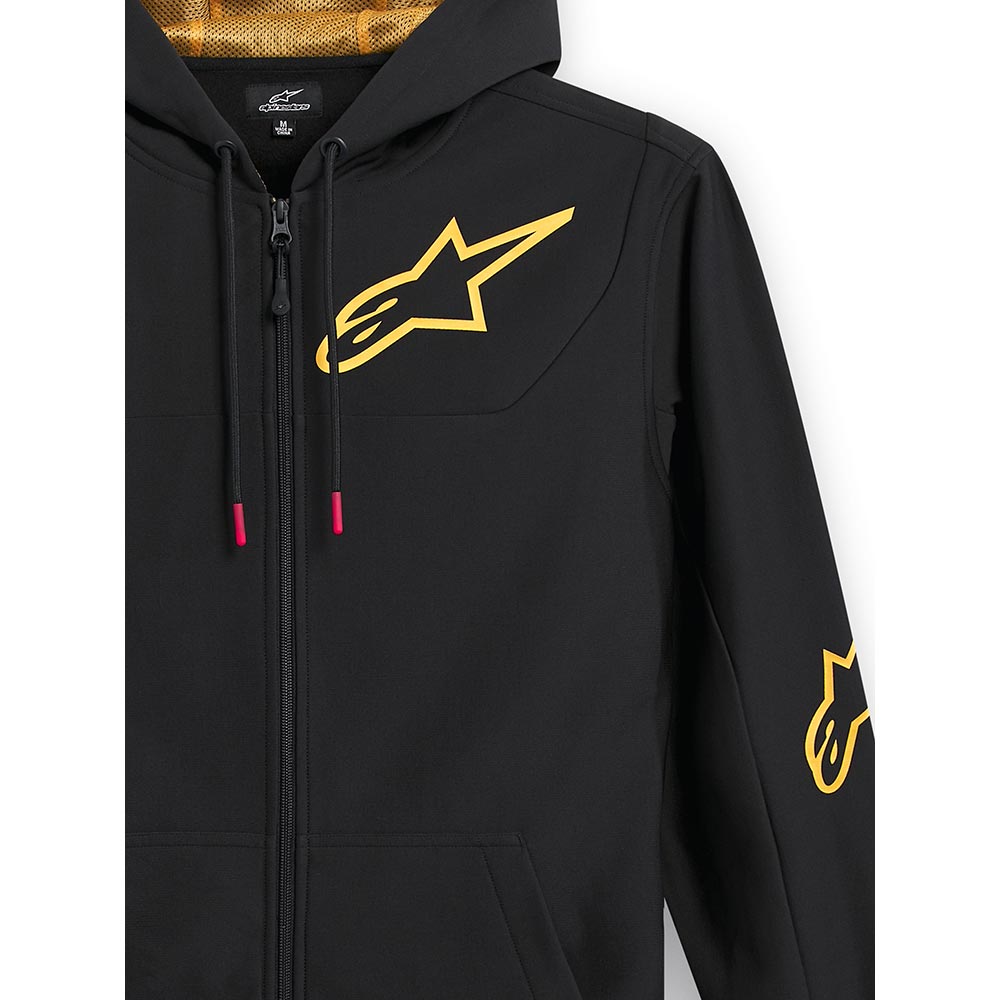 Alpinestars - Sweat zippé à capuche Sessions V3 Noir / Or